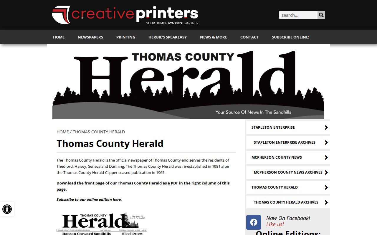 Thomas County crime news source at the Thomas County Herald weekly newspaper